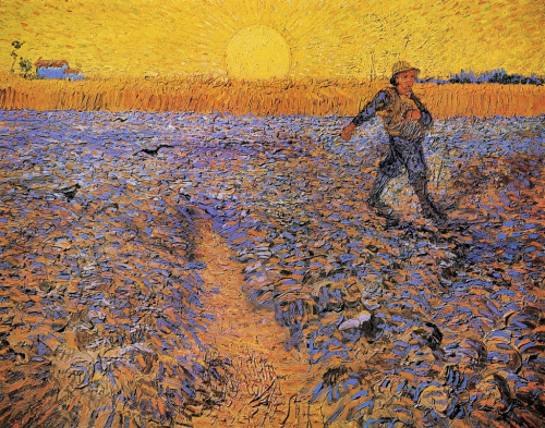 love:The Sower, 1888 by Vincent Van Gogh