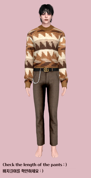  [RIMINGS] Gucci Male Casual Outfit - TOP / BOTTOM- NEW MESH- ALL LODS- NORMAL MAP / SPECULAR MAP- 2