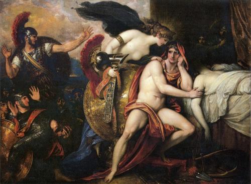 artist-benjamin-west: Thetis Bringing the Armor to Achilles, 1808, Benjamin WestMedium: oil,canvas