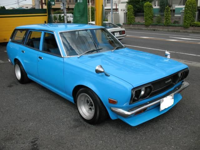 lowdownstyleautomotive:Super sweet V610 Bluebird wagon. If I was to get a wagon