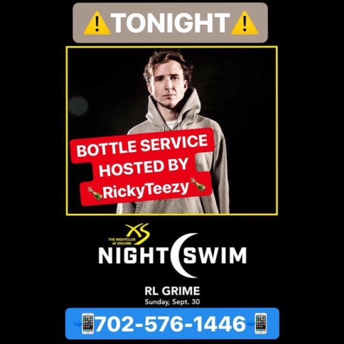 ⚠️TONIGHT 9/30 // SUNDAY @ XS NIGHT SWIM w/ RL GRIME ⏰10PM • NIGHTSWIM season is coming to a close‼