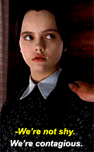 kid:  Wednesday Addams from The Addam’s adult photos