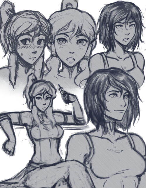 XXX iahfy:   korra sketches from past streams photo