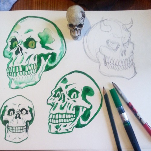 Porn More skull studies. #skulls #skull #artistsontumblr photos