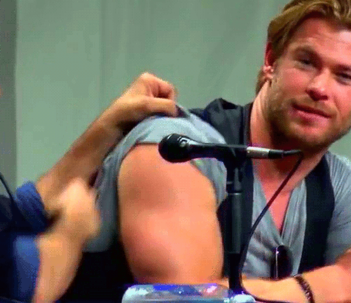 redundanttanks:  Chris Hemsworth asked if “He’s in good shape?” responded as above. 