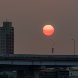 beirut-nights:  1l1l: sunset over bridge,