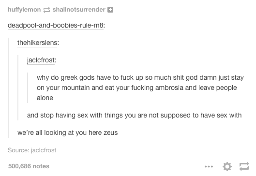 huffylemon:  Greek Mythology/Roman Empire on tumblr