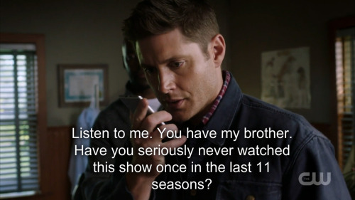 nothingidputbeforeyou: Seriously, who hangs up on Dean during an epic “TOUCH SAM AND I’L