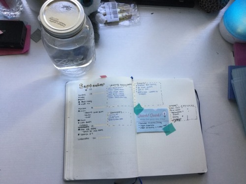 inqueerie: this morning I worked on my bujo a little before going grocery shopping I looove my bujo 