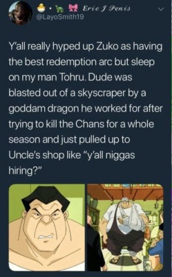 thepridelands94:Dang… how we do my mans Tohru like that. Zuko is still up there though! 😂😂