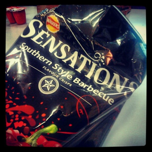 Enjoying a snack with shannon #sensations #bbq #crisps #sharing #is #caring