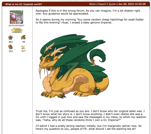 cassowarhea: These are the screenshots I have of the thread + misc. dragons. It’s certainly no