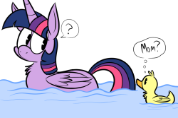 twily-daily:  Winged ponies swimming is a