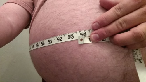 ballbelly:  Birthday weekend gluttony 53 ½"