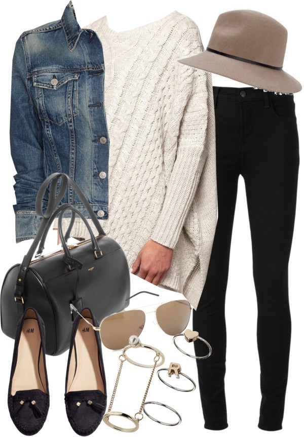 Untitled #15871 by florencia95 featuring high waisted black skinny jeans
Boxy top, 86 AUD / Rag bone JEAN blue denim jacket, 240 AUD / J Brand high waisted black skinny jeans / H M tassle loafer, 14 AUD / Yves Saint Laurent genuine leather purse, 3...