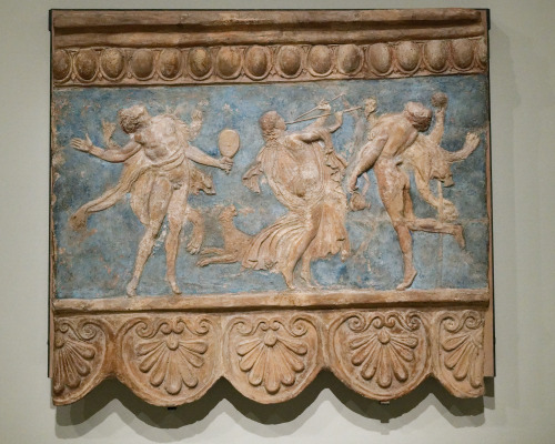 romegreeceart:Campana relief - a maenad and two satyrs* 1st century BCE / 1st century CE* Campana Co