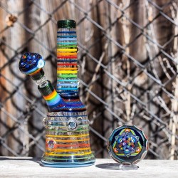 errlyagain:  My Cowboy X Adam Reetz mini tube with @bbjornberg beautiful Eusheen X WJC marble. Photo credit goes to Brent on this one.