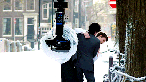 myellenficent:“Aneurin’s great. He’s very funny, and he’s very intense.” — Ansel Elgort“We had a scr