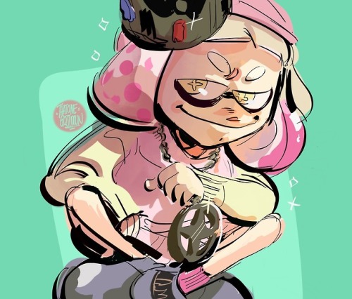 thatonegojimun:agents of the squidbeak splatoon….. favsim not super happy with how any of the idols 