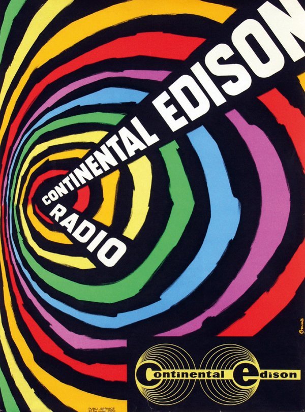 phasesphrasesphotos:  Continental Edison Radio Omnés  Design ca.1960