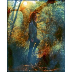 ramonpictures:  scanned #negative post manipulated with #acid #film #tattoo #kodakportra #forest #zurich #theresamanchester 