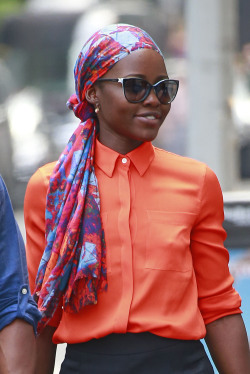 Celebritiesofcolor:  Lupita Nyong'o Out In Nyc 