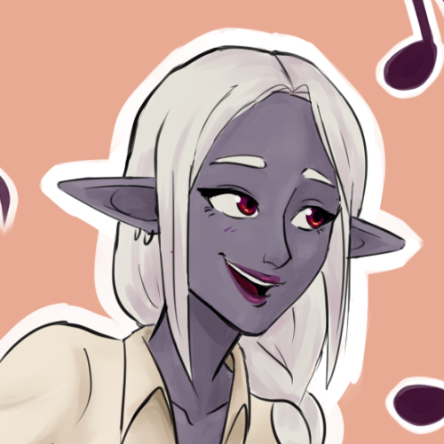 uphillsky:solariads-special-hell:My drow bard, Sol Zanah, may have seduced the most important person