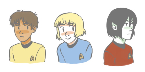 aarlert: some stress-relieving star trek au doodles