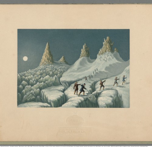MacGregor, John, 1825-1892. The ascent of Mont Blanc, a series of four views, printed in oil colours