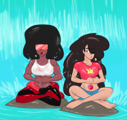 discount-supervillain:why did nobody tell me I forgot Stevonnie’s gemI’m so embarrased.   &lt;3 ////&lt;3