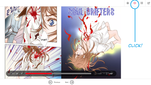 Did you know that you can read Soul Drifters in manga view? Just click the icon on top right corner! (we suggest reading like that, cuz in the future some pages can be joined and this view is better for them :3)Soul Drifters on Lezhin &gt;&gt;&gt; https:/