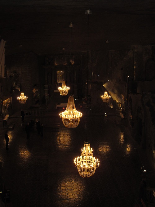thepolishstufflove:throughtheglue:Chapel of St. Kinga. The deepest underground chapel in the world. 