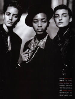 Bodyfluids:  Christy, Naomi, And Linda For Vogue Italia France 1991