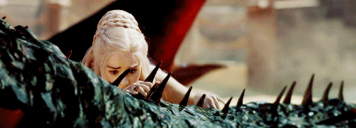 rubyredwisp: Daenerys Targaryen vaulted onto the dragon’s back, seized the spear,