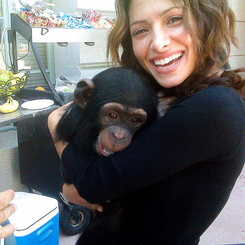 i-am-roadrunner: sarahshahi: #tbt to shooting LIFE, and to the chimp that ignited my motherly instin