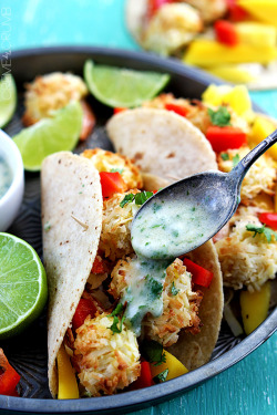 do-not-touch-my-food:  Coconut Shrimp Tacos  You would like them I think :)