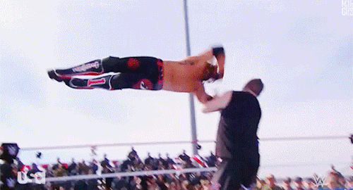 mith-gifs-wrestling:  THAT FOREARM.(THAT SELL.)
