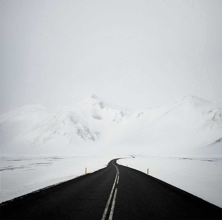 asylum-art:  Photographer Captures Roads In Desolate Landscapes Around The World