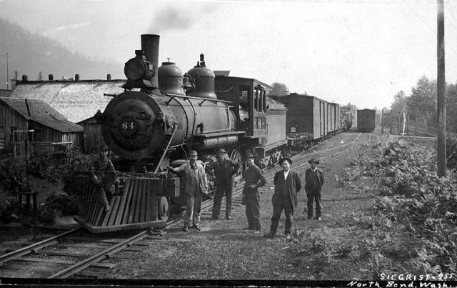 Northern Pacific Railway mainline and siding,...