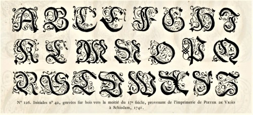 Typography TuesdayHere are some fancy, schmancy wood-engraved initials from our recent acquisition, 