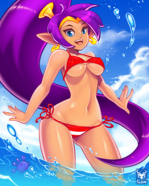 foxilumi: Our half-hero half-genie Shantae. :D NSFW version in: www.patreon.com/Foxilumi