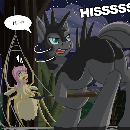 “RAAAAAAAR!”Questions —–yoshimon1 said: Quick! Shoot webs! Wrap them up! Save your friend and yourse