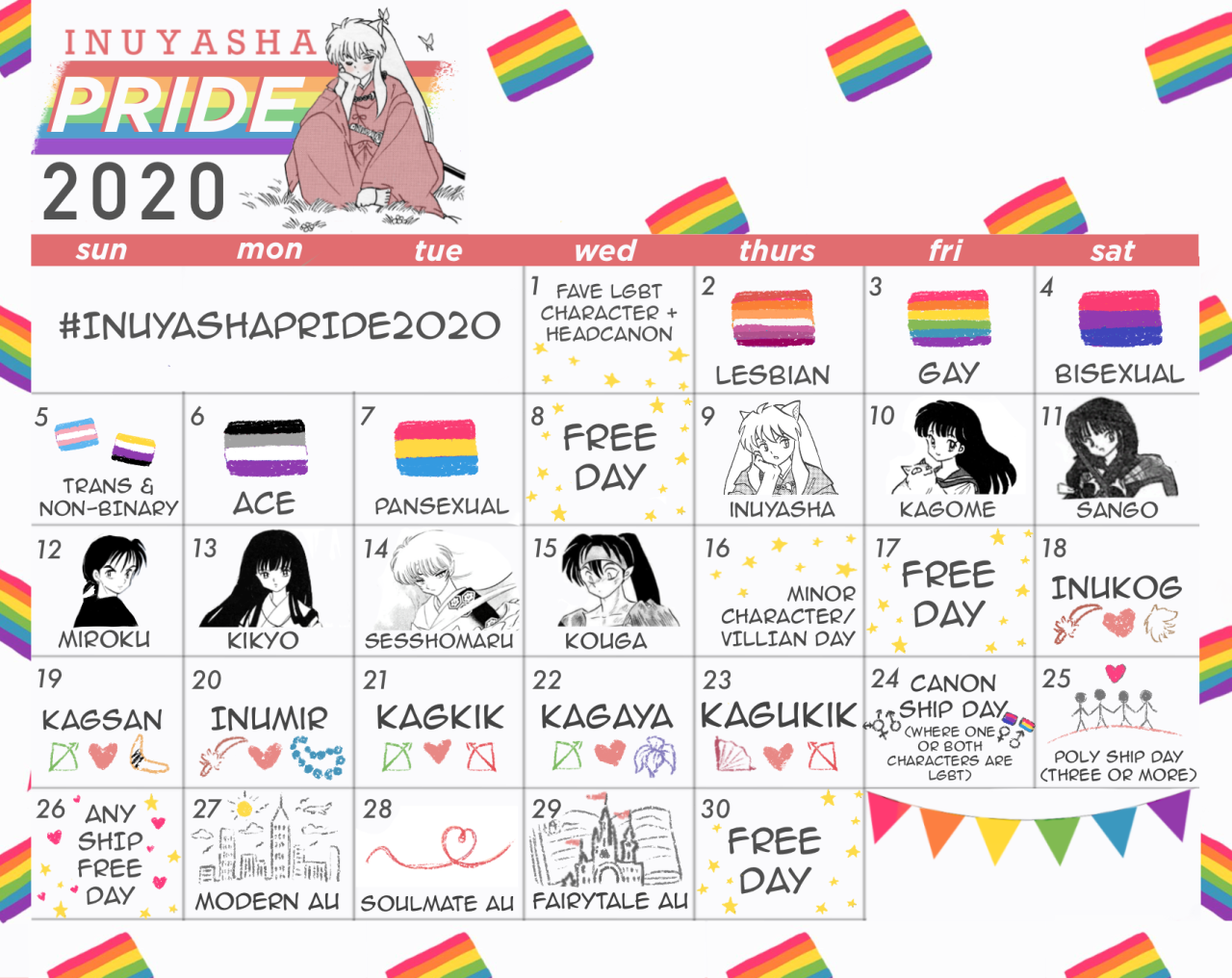 Inuyasha Pride Month! — The Inuyasha Pride Month 2020 ...