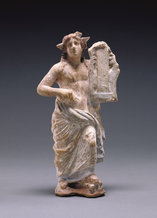 hearthglow:Statuette of ApolloCanosa, South Italy / Magna GraeciaAt the Getty MuseumThe figure rests