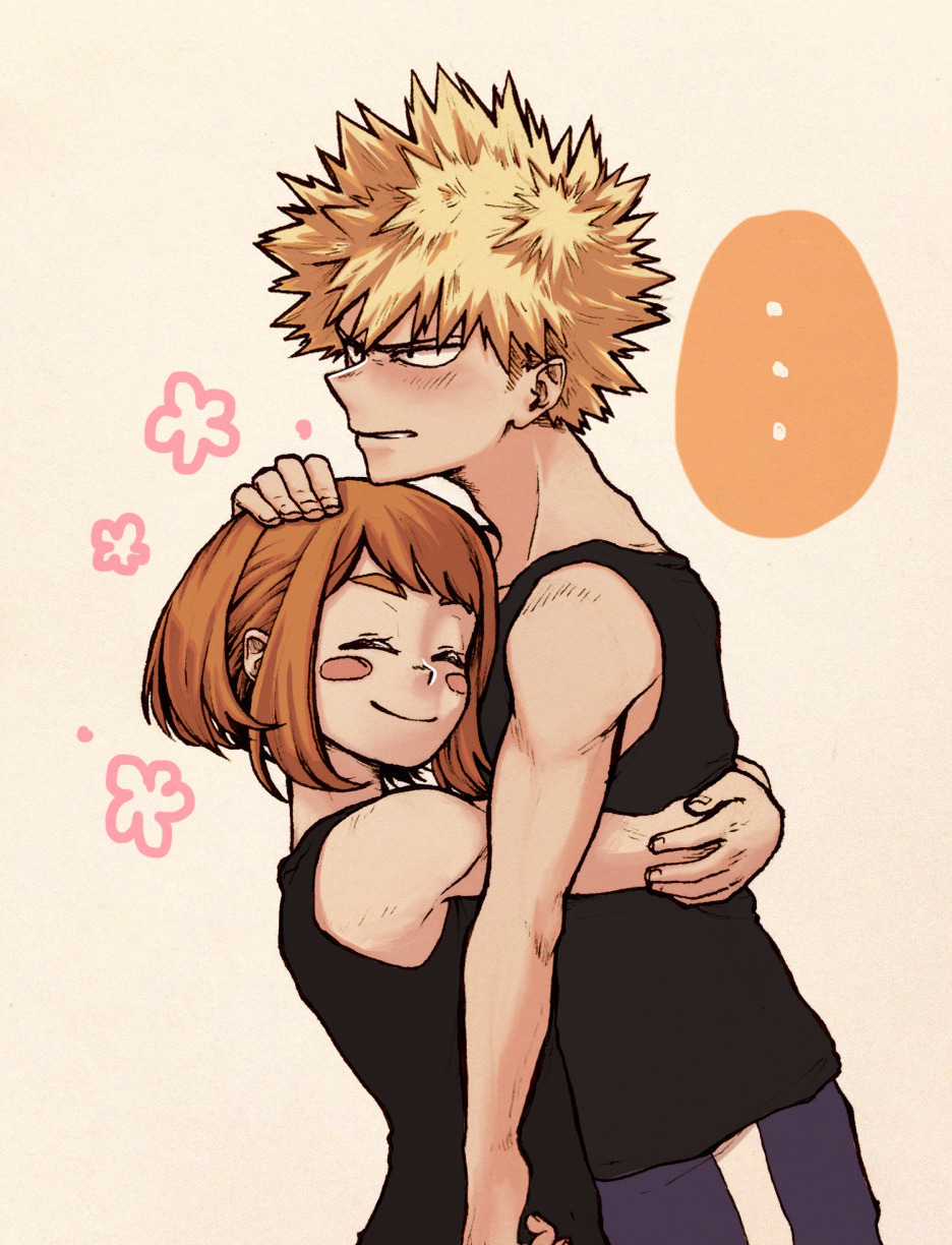 athanatosora:  (is she lifting him with her quirk? is it just Natural Strength??
