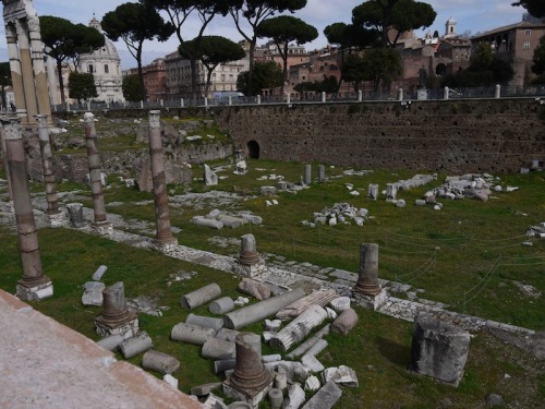 artmastered:Ruins of the Roman Forum, including the Arch of Septimius Severus (203AD), the Temple of