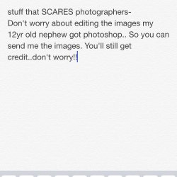 stuff that SCARES photographers- Don’t