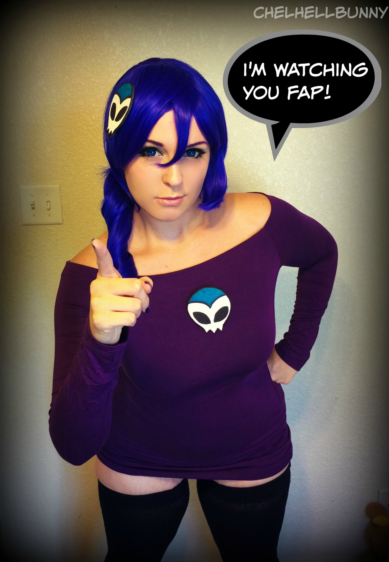 chelbunny:  Did a quick cosplay of Zone tan, the queen of hentai, to celebrate our