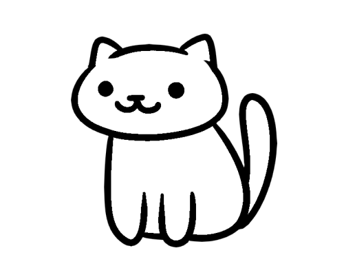 lemonweenie:luxtempestas:some transparent kitties for either your blog or to colour your own cats wi