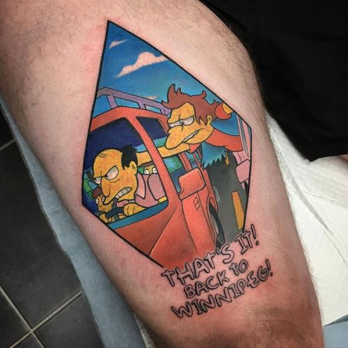 Casey Charlton neotrad;quote;Simpsons;thigh